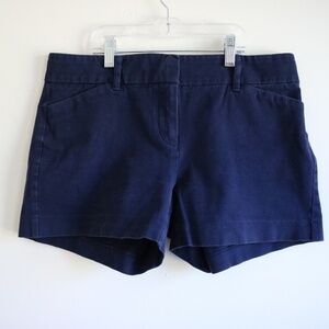 New York & Company Navy Chino Stretch Shorts